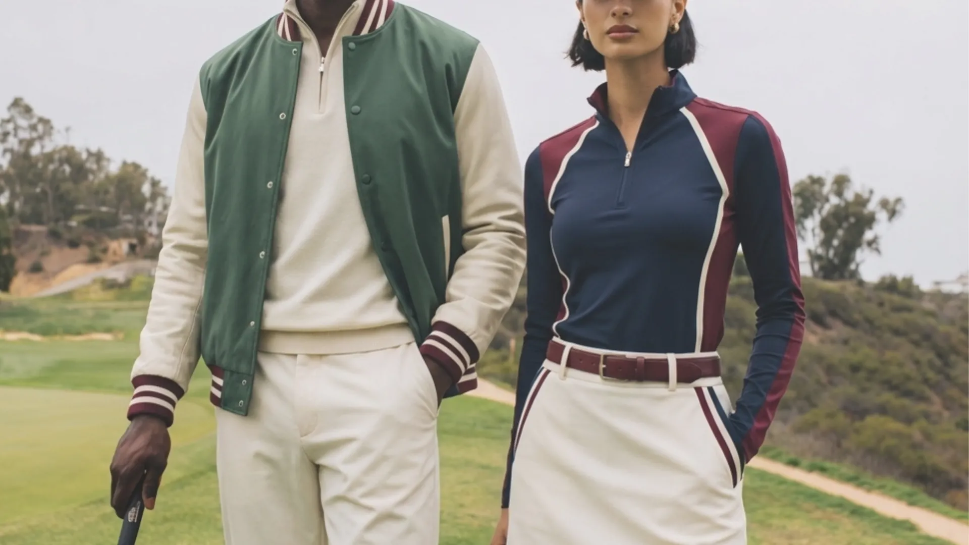 Models wearing apparel across different categories in a polished editorial shoot.